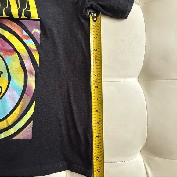 NIRVANA dark gray and Yellow women’s xs T-Shirt - Picture 5 of 7